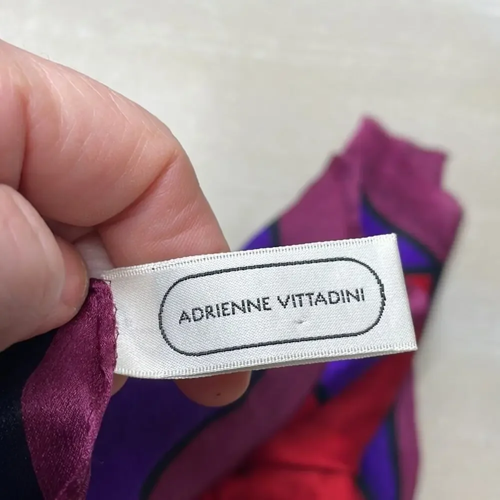 Adrienne Vittadini silk color block scarf